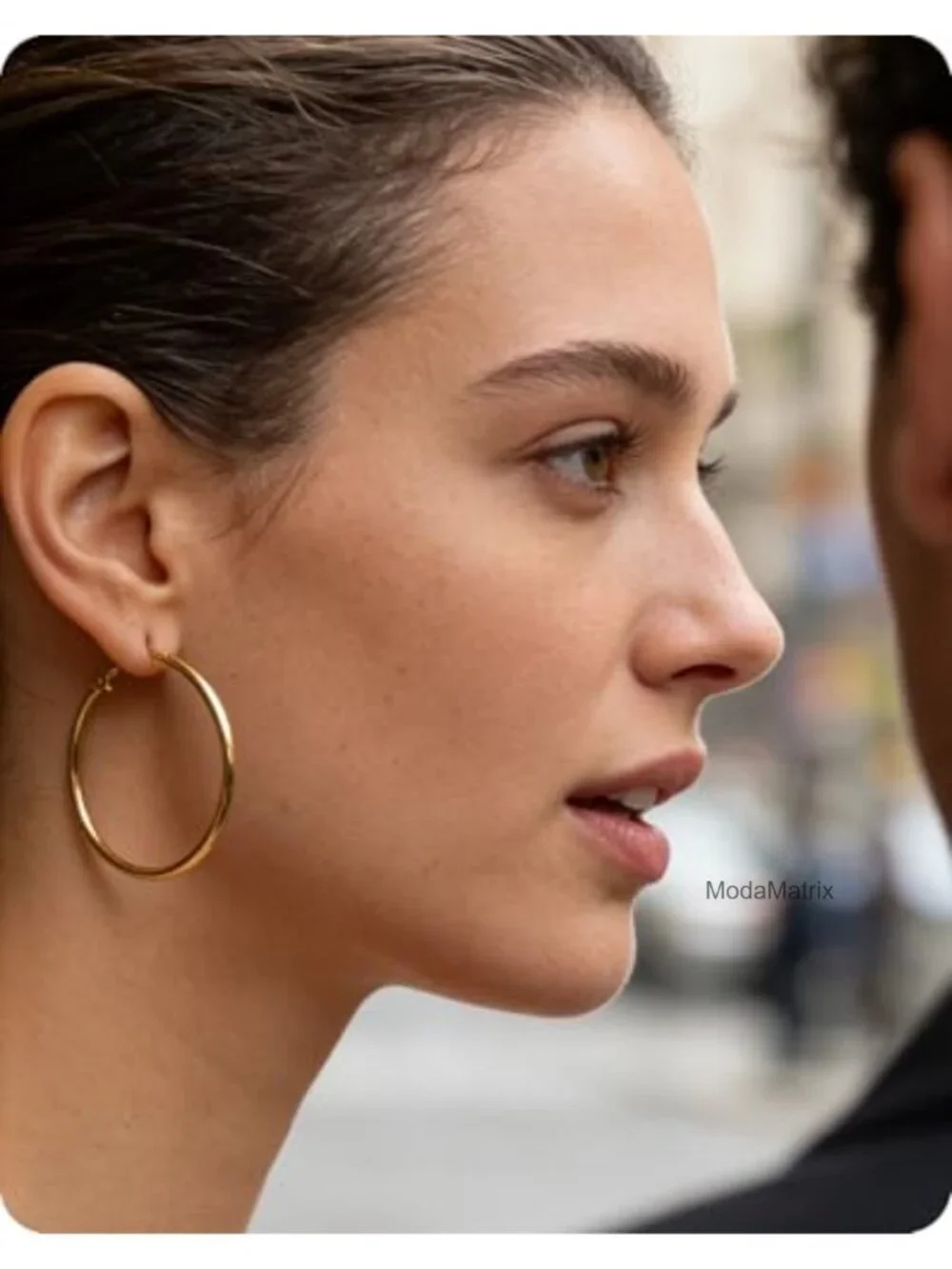 6 Pairs Gold Silver Hoop Earrings Set - 14K Gold Plated 316 Stainless Steel